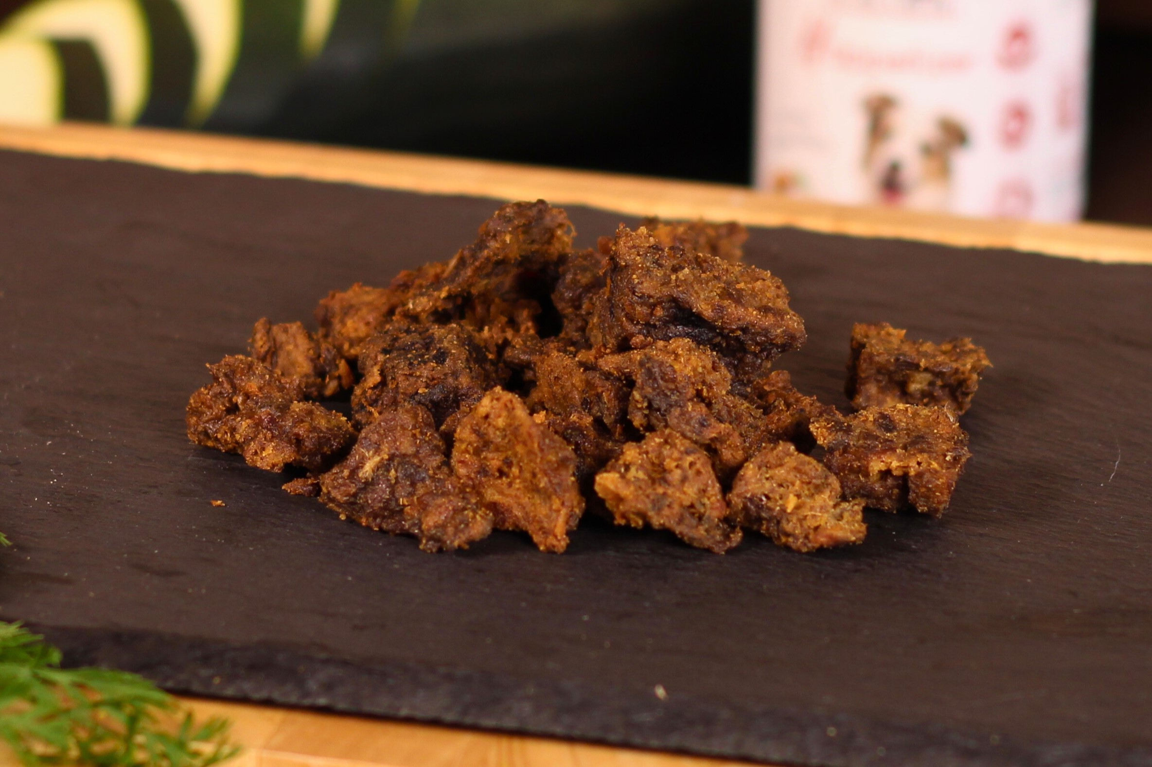 Fleischwürfel von der Ente, getrocknet