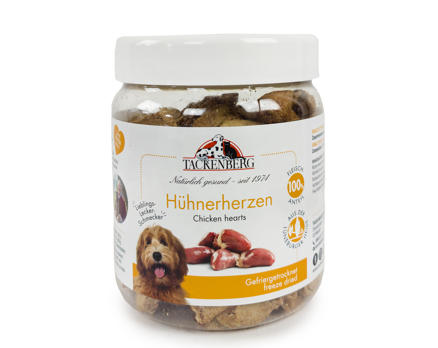 Hühnerherzen, gefriergetrocknet