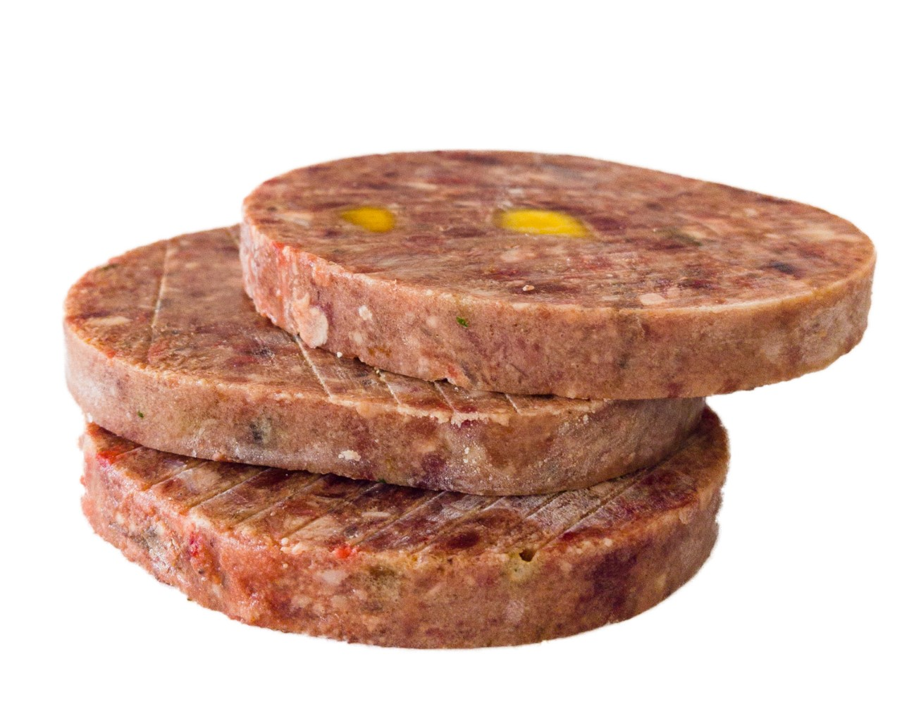 BARF-Scheiben vom Lamm mit Naturreis, Mango & Lachsöl